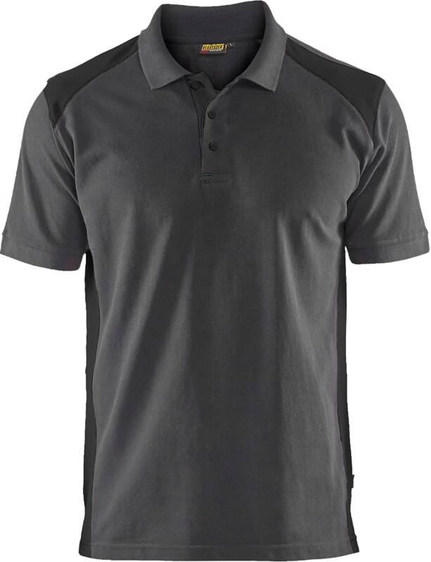 BLÅKLÄDER T-shirt 33241050 Cotton, PL (Polyester) Mid Grey, Black Size XXXL