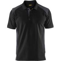 BLÅKLÄDER T-shirt 33241050 Cotton, PL (Polyester) Black, Mid Grey Size 4XL