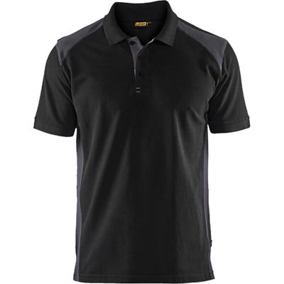 BLÅKLÄDER T-shirt 33241050 Cotton, PL (Polyester) Black, Mid Grey Size S