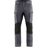 BLÅKLÄDER Trousers 14591845 Cotton, PL (Polyester) Mid Grey, Black Size 40R