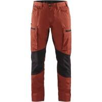 BLÅKLÄDER Trousers 14591845 Cotton, PL (Polyester) Black, Burnt Red Size 30R