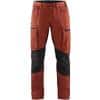 BLÅKLÄDER Trousers 14591845 Cotton, PL (Polyester) Black, Burnt Red Size 30R