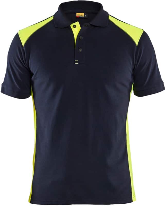 BLÅKLÄDER T-shirt 33241050 Cotton, PL (Polyester) Dark Navy Blue, Yellow Size S