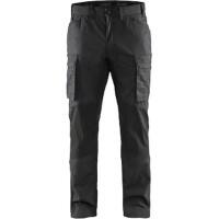 BLÅKLÄDER Trousers 14591845 Cotton, PL (Polyester) Black, Dark Grey Size 32R