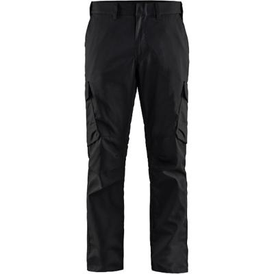 BLÅKLÄDER Trousers 14441832 Cotton, Elastolefin, PL (Polyester) Black, Red Size 40R