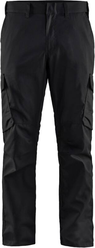 BLÅKLÄDER Trousers 14441832 Cotton, Elastolefin, PL (Polyester) Black, Dark Grey Size 33L