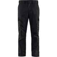 BLÅKLÄDER Trousers 14441832 Cotton, Elastolefin, PL (Polyester) Black, Dark Grey Size 40L