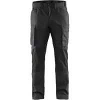 BLÅKLÄDER Trousers 14591845 Cotton, PL (Polyester) Black, Dark Grey Size 37S