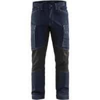 BLÅKLÄDER Trousers 14591142 Cottone, PA (Polyamide) Navy Blue, Black Size 30R