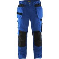 BLÅKLÄDER Trousers 15551860 Cotton, PL (Polyester) Black, Cornflower Blue Size 45S