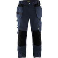 BLÅKLÄDER Trousers 15551860 Cotton, PL (Polyester) Dark Navy, Black Size 34L