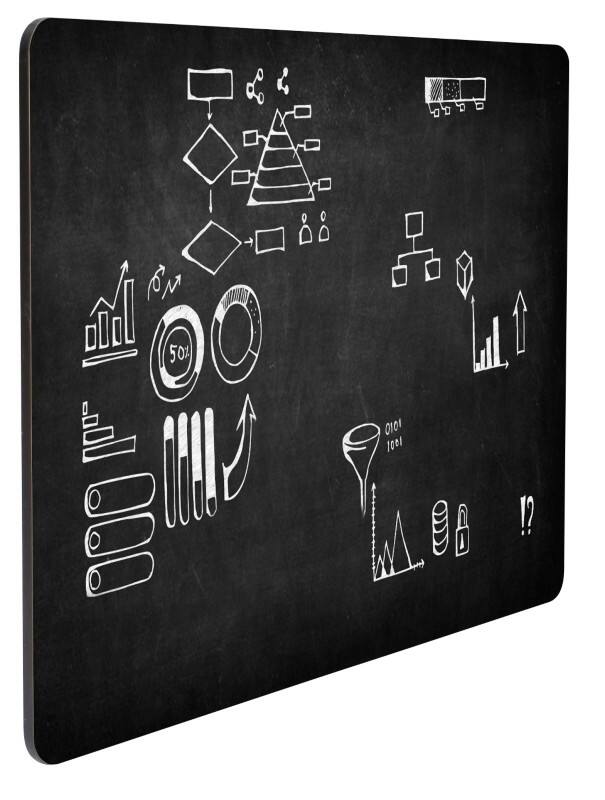 Chalkboard 100 (W) x 1 (D) x 67 (H) cm Black