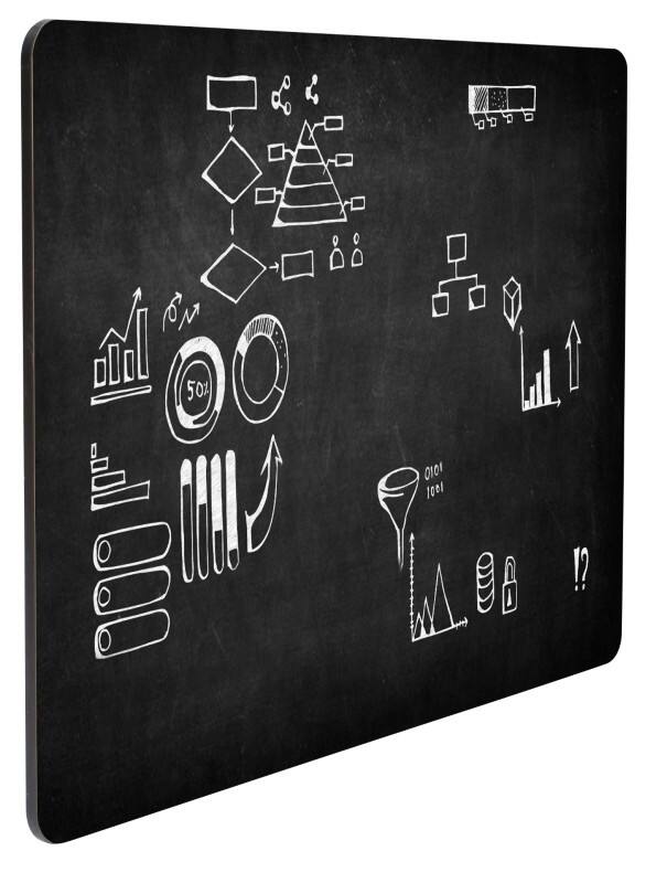 Chalkboard 90 (W) x 1 (D) x 57 (H) cm Black