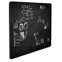 Chalkboard 90 (W) x 1 (D) x 57 (H) cm Black