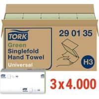 Tork Universal Hand Towel Green Paper Pack of 60 of 200 Sheets