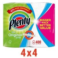 Plenty The Original One Kitchen Roll 2 Ply 100 Sheets Pack of 16