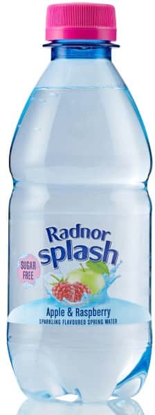 Radnor Hills Splash Sparkling Spring Water Apple and Raspberry 24 Bottles of 330 ml