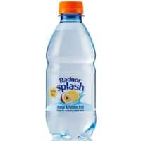 Radnor Hills Splash Sparkling Spring Water Orange and Passion Fruit 24 Bottles of 330 ml