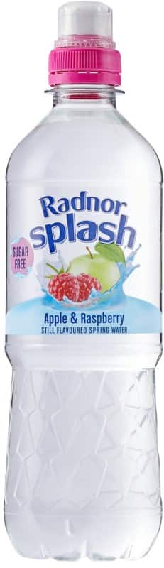 Radnor Hills Splash Still Spring Water Apple and Raspberry 24 Bottles of 500 ml