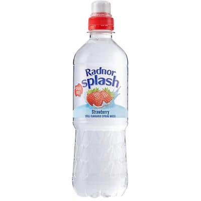 Radnor Hills Splash Still Spring Water Strawberry 24 Bottles of 500 ml