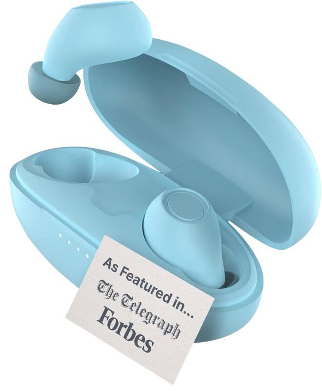 MAJORITY Tru Bio Wireless Earbuds Ear Bluetooth with Bluetooth No With microphone Stereo Blue