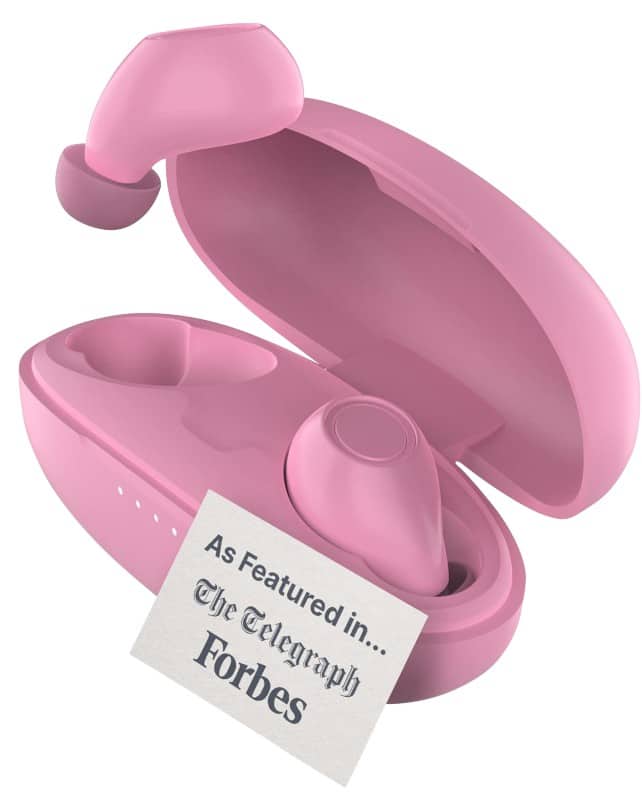 MAJORITY Tru Bio Wireless Earbuds Ear Bluetooth with Bluetooth No With microphone Stereo Pink