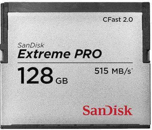 SanDisk Extreme Pro CFast 2.0 Memory Card 128 GB