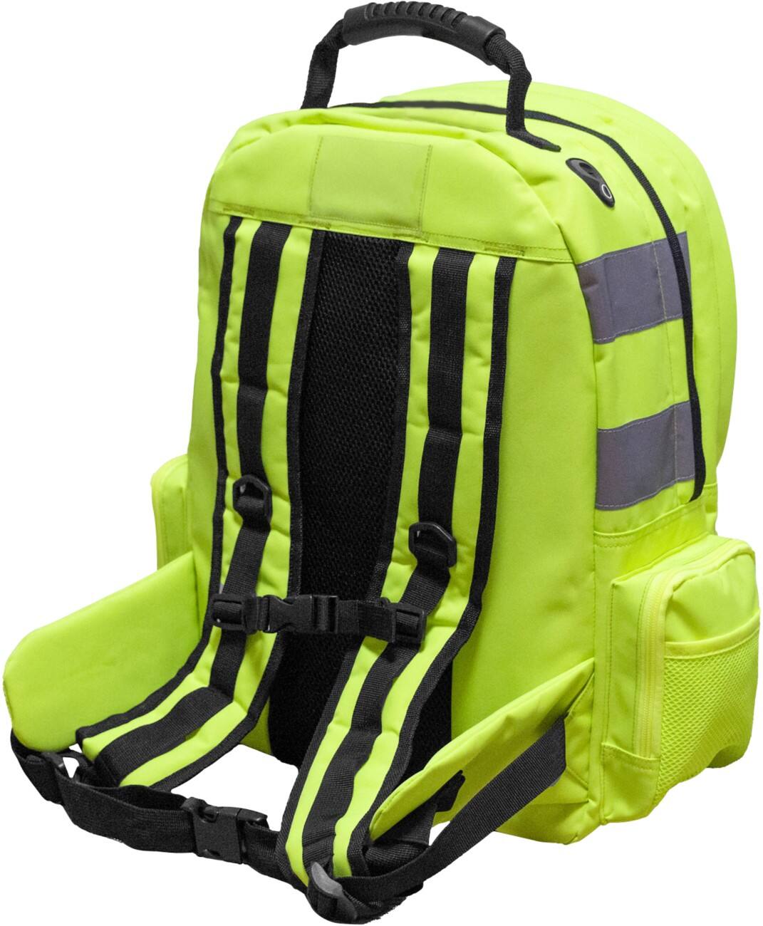 JCB 24L Hi Viz Backpack, High Visibility Safety Rucksack, Work Rucksack