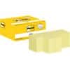 Post-it Sticky Notes Canary Yellow Various Sizes  (6 x 76 x 76 mm, 6 x 76 x 127 mm, 12 x 38 x 51 mm) Pack of 24 Pads of 100 Sheets Promopack 12+12 (38 x 51 mm) FREE
