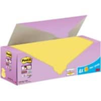 Post-it Super Sticky Z-Notes 76 x 76 mm Canary Yellow Pack of 24 Pieces of 90 Sheets Value Pack 20+4 FREE