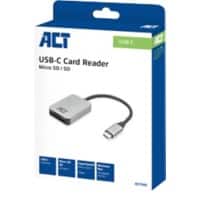 ACT USB-C Card Reader for SD and micro SD, SD 4.0 UHS-II