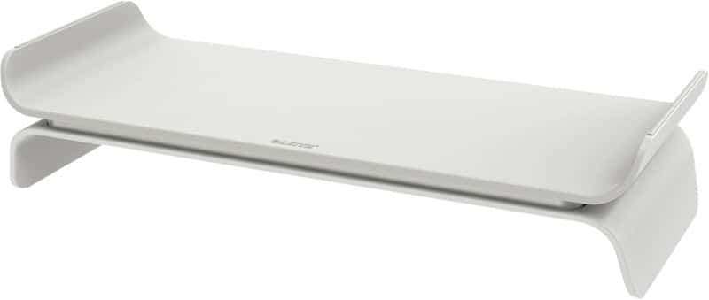 Leitz Ergo Height Adjustable Monitor Stand 6504 Up to 27” 483 x 209 x 112 mm Light Grey