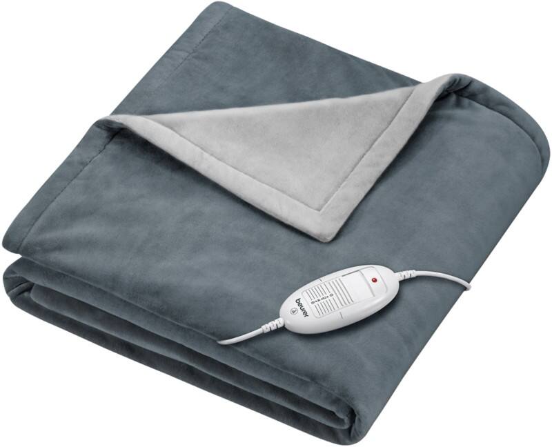 beurer Multi-Purpose Blanket PL (Polyester) Grey 130 x 15 x 180 cm