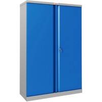 Phoenix SCL Series Regular Door Cupboard Steel 3 Shelves Lockable 915 x 370 x 1,400 mm Blue, Grey