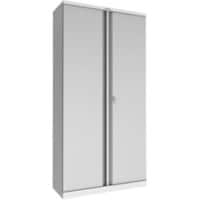 Phoenix SCL Series Regular Door Cupboard Steel 4 Shelves Lockable 915 x 370 x 1,830 mm Grey