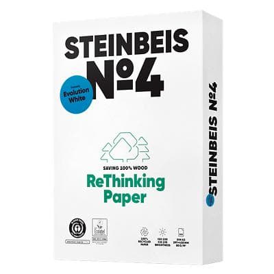 Steinbeis No.4 A3 Printer Paper White 100% Recycled 80 gsm Smooth 500 Sheets
