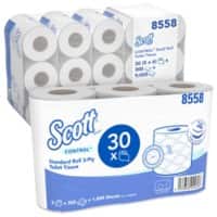 Scott Control Toilet Tissue 3 Ply 8558 30 Rolls of 300 Sheets