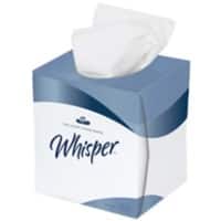 Whisper Cubed Soft Facial Tissues 2 Ply FC2W24 24 Boxes of 70 Sheets