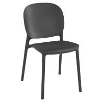 Dams International Everly Chair Anthracite Grey 425 x 540 x 795 mm Pack of 2