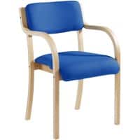 Dams International Prague Conference Chair Fixed Armrest Blue 530 x 560 x 820 mm