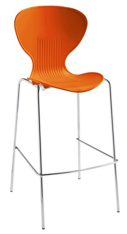 Dams International Sienna Stool Orange 500 mm x 1,140 mm Pack of 2