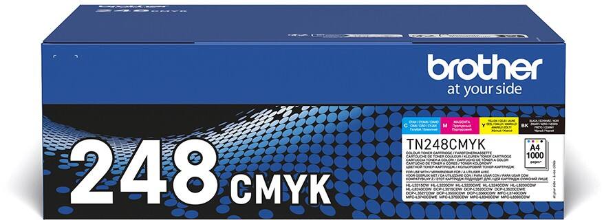 Brother TN-248VAL Original Toner Cartridge Cyan, Yellow, Magenta, Black Pack of 4 Multipack