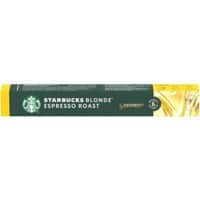 Starbucks Coffee Capsules Blonde Espresso Roast Intensity 6 Arabica Pack of 10 of 53 g