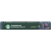 Starbucks by Nespresso Espresso Roast Coffee Capsules Espresso Intensity 11 Dark Arabica 57 g Pack of 10