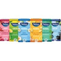 Tetley Tea Fruit & Herbal Variety Pack of 6