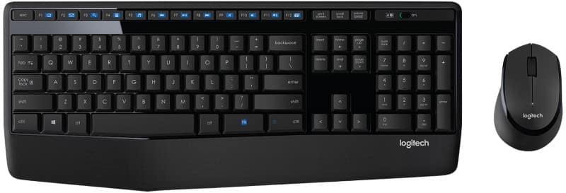 Logitech Keyboard and Mouse Wireless Black MK345