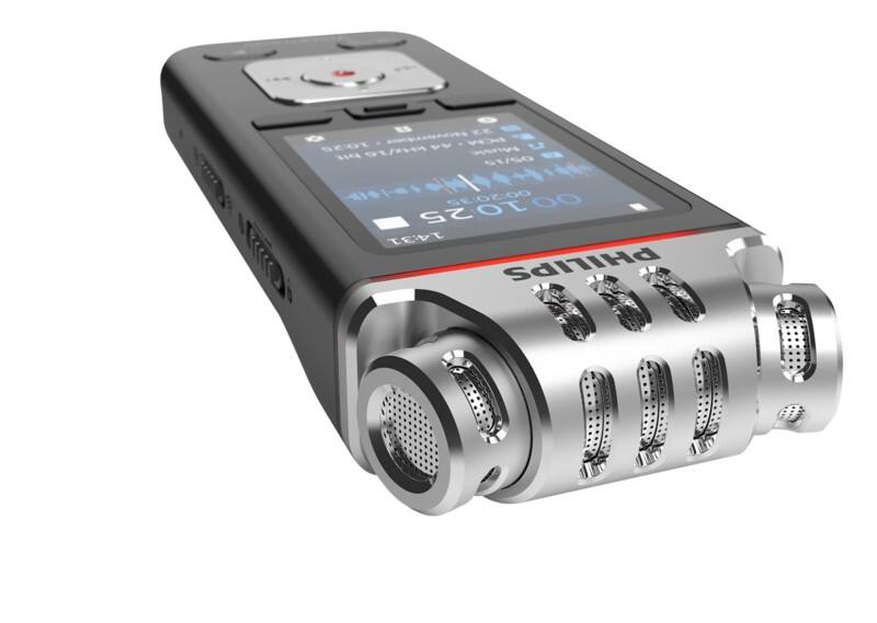 Philips Digital Voice Recorder 8 GB DVT6115 Anthracite, Chrome