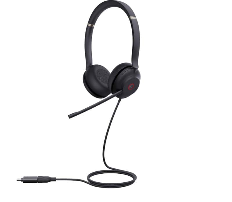 Yealink UH37 Dual UC Wired Headset Over-the-head Noise Cancelling Microphone Yes Stereo Black