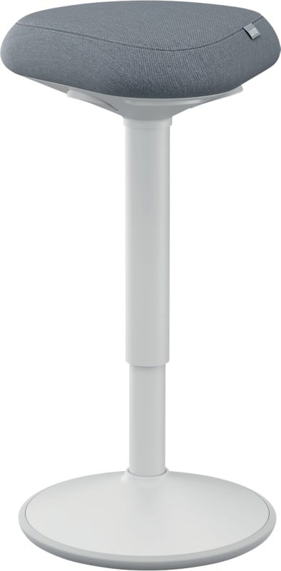 Leitz Ergo Active Standing Stool 6545 With Adjustable Comfort Seat 57 - 82 cm Up to 110 kg Light Grey