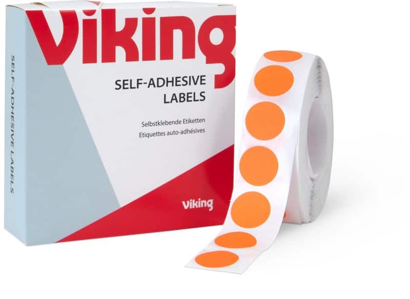 Viking Marking Dots Adhesive Orange Pack of 1280